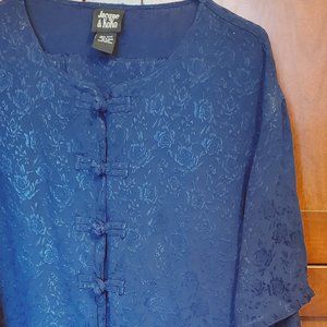 Dark Navy Tunic Top and Pants Set 18 20